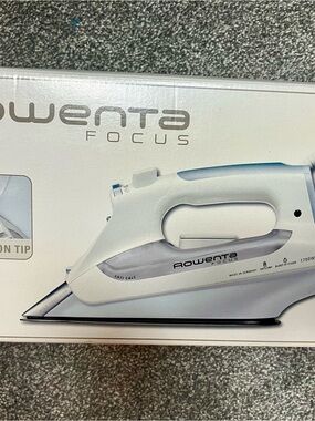 Rowenta Focus White Gray Professional Steam Iron Electronic Made in Germany